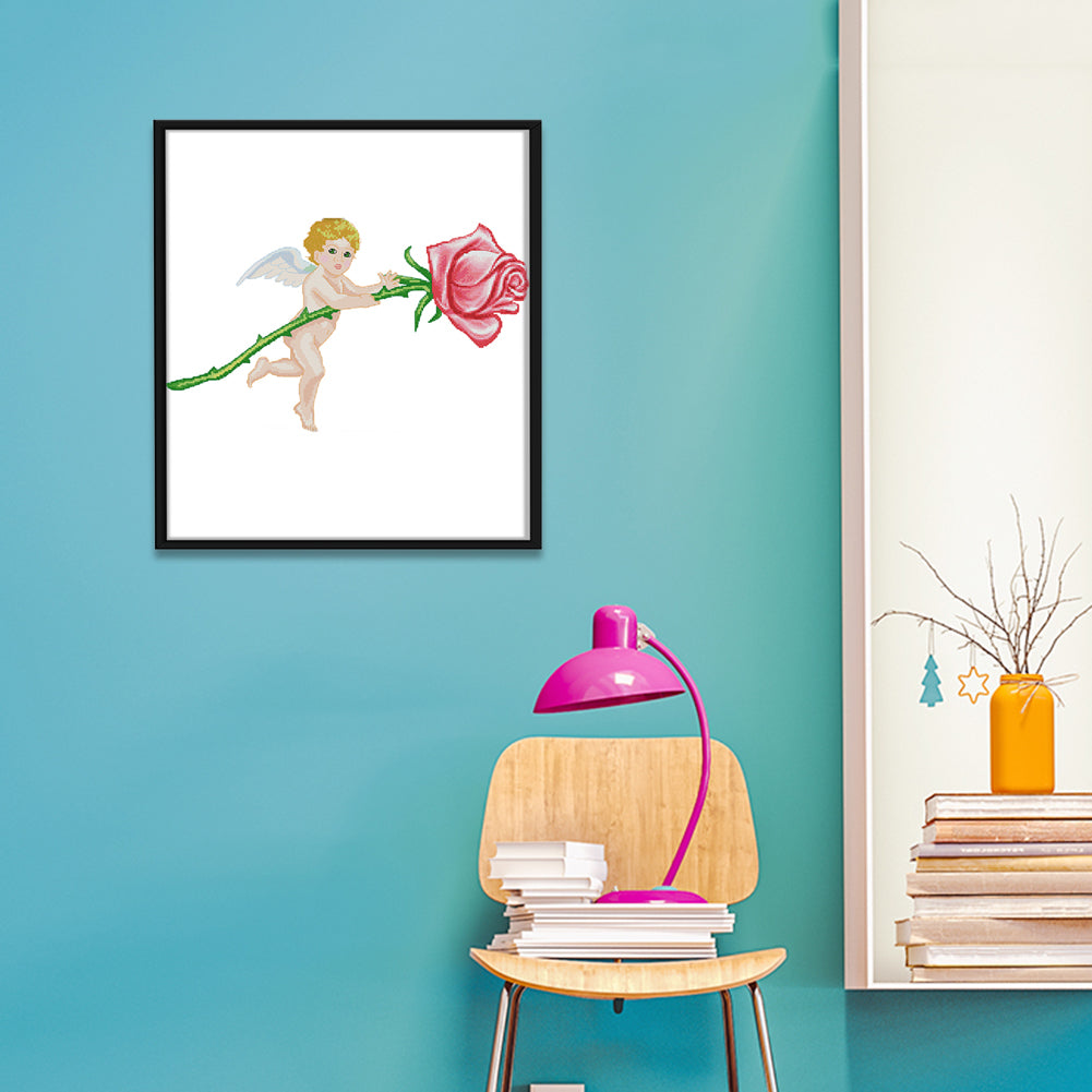 Angel - 14CT Stamped Cross Stitch 48*31CM