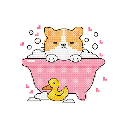 Cartoon- 11CT Stamped Cross Stitch 25*20CM