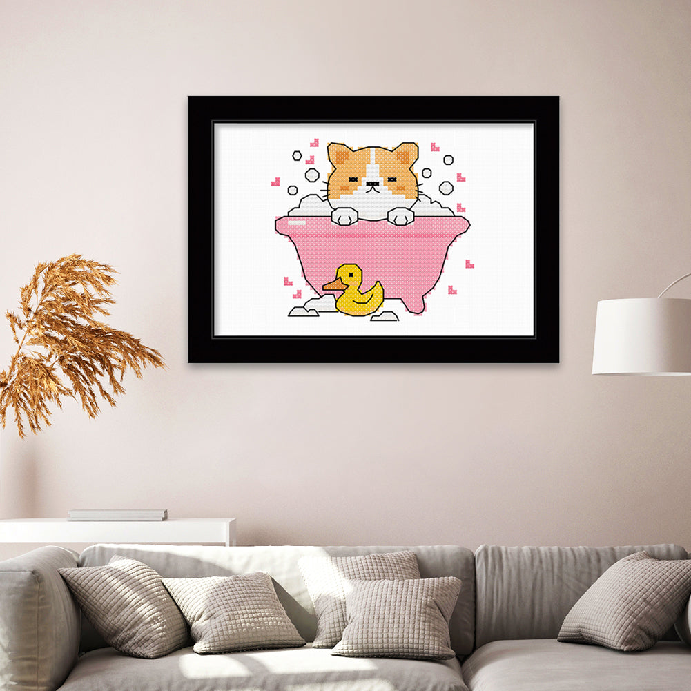 Cartoon- 11CT Stamped Cross Stitch 25*20CM