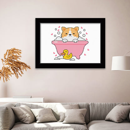 Cartoon- 11CT Stamped Cross Stitch 25*20CM