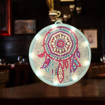 DIY Diamond Painting LED Light Special Shaped Full Drill Rhinestones Lamps