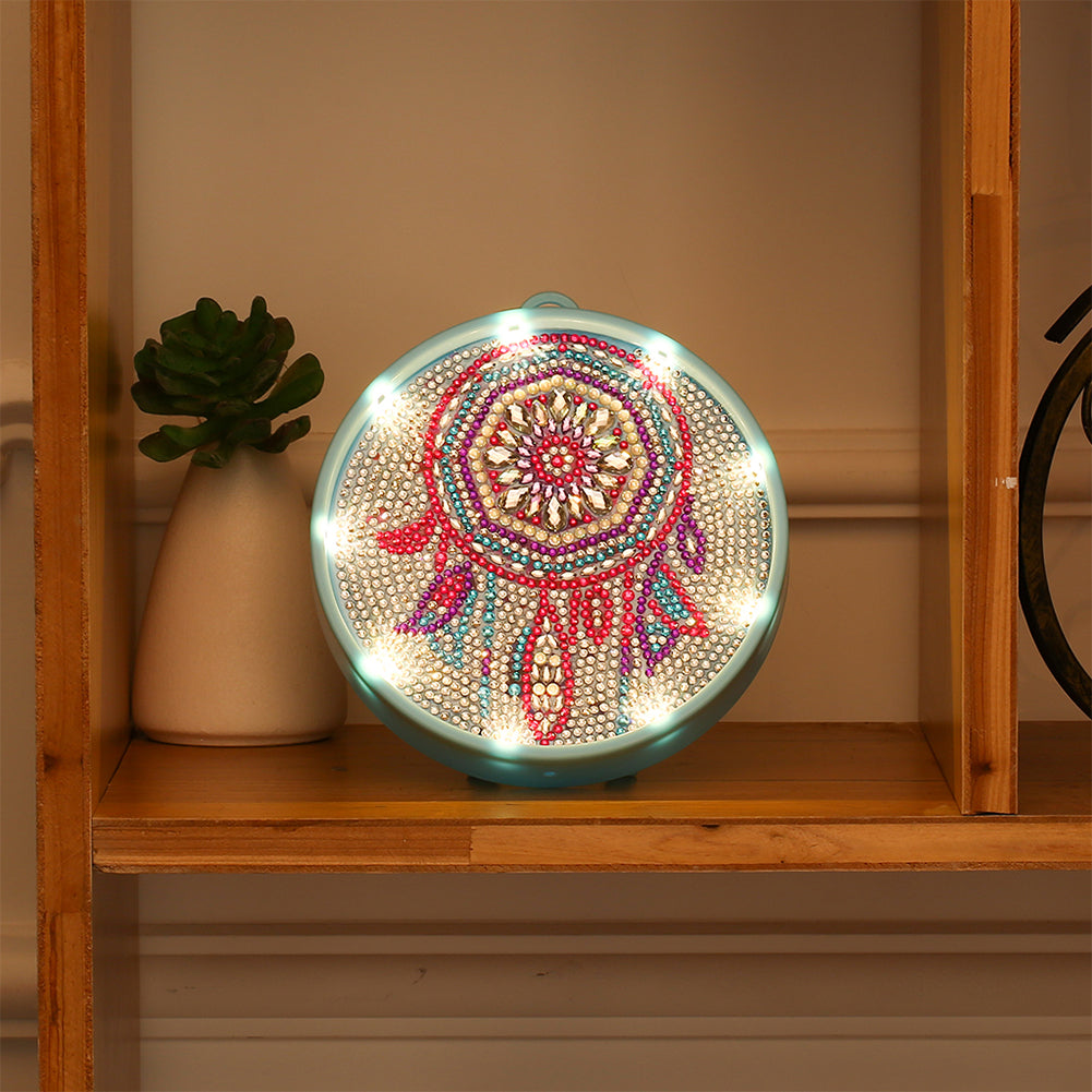 DIY Diamond Painting LED Light Special Shaped Full Drill Rhinestones Lamps