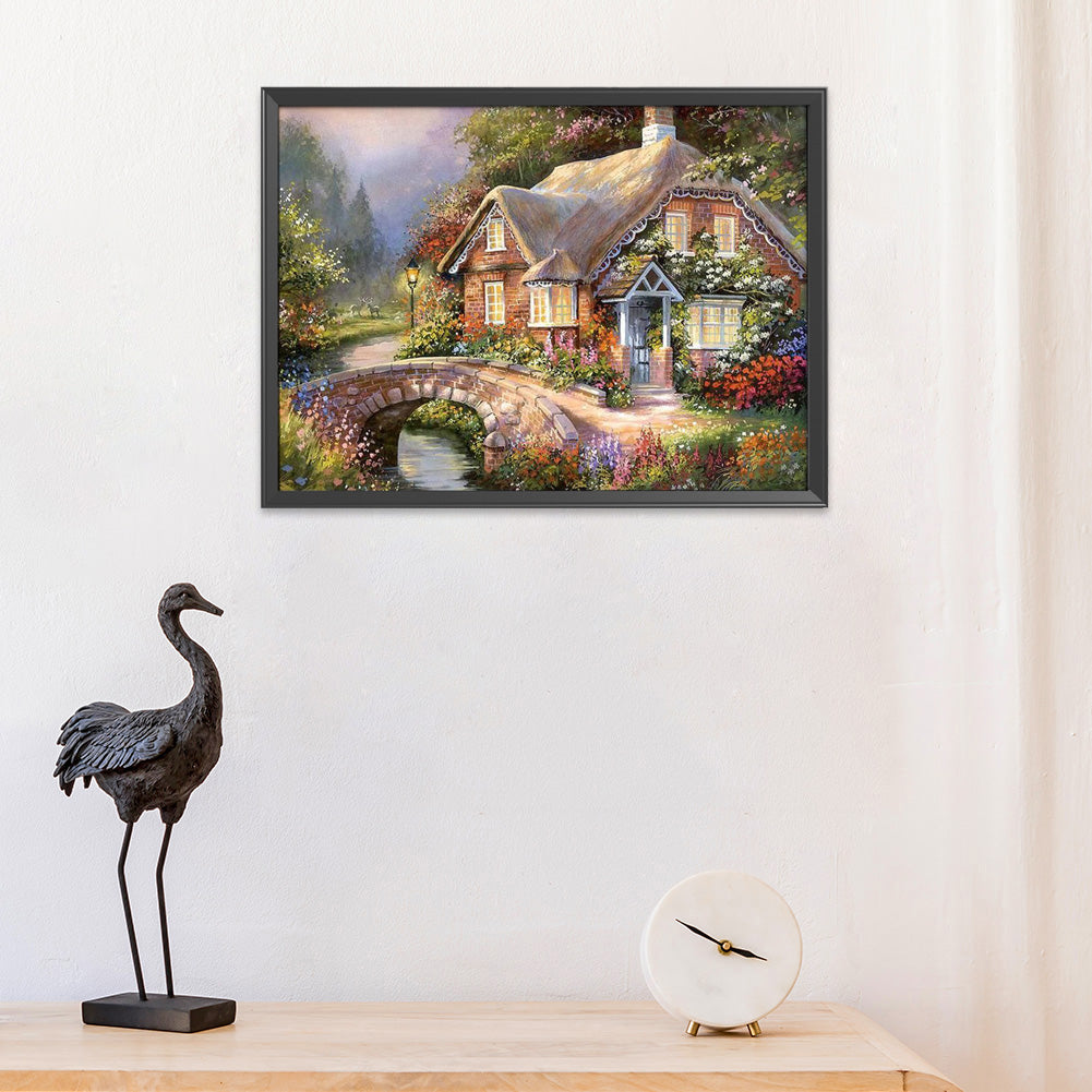 Landscape - 14CT Stamped Cross Stitch 50*40CM