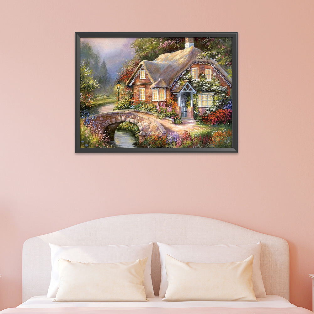Landscape - 14CT Stamped Cross Stitch 50*40CM