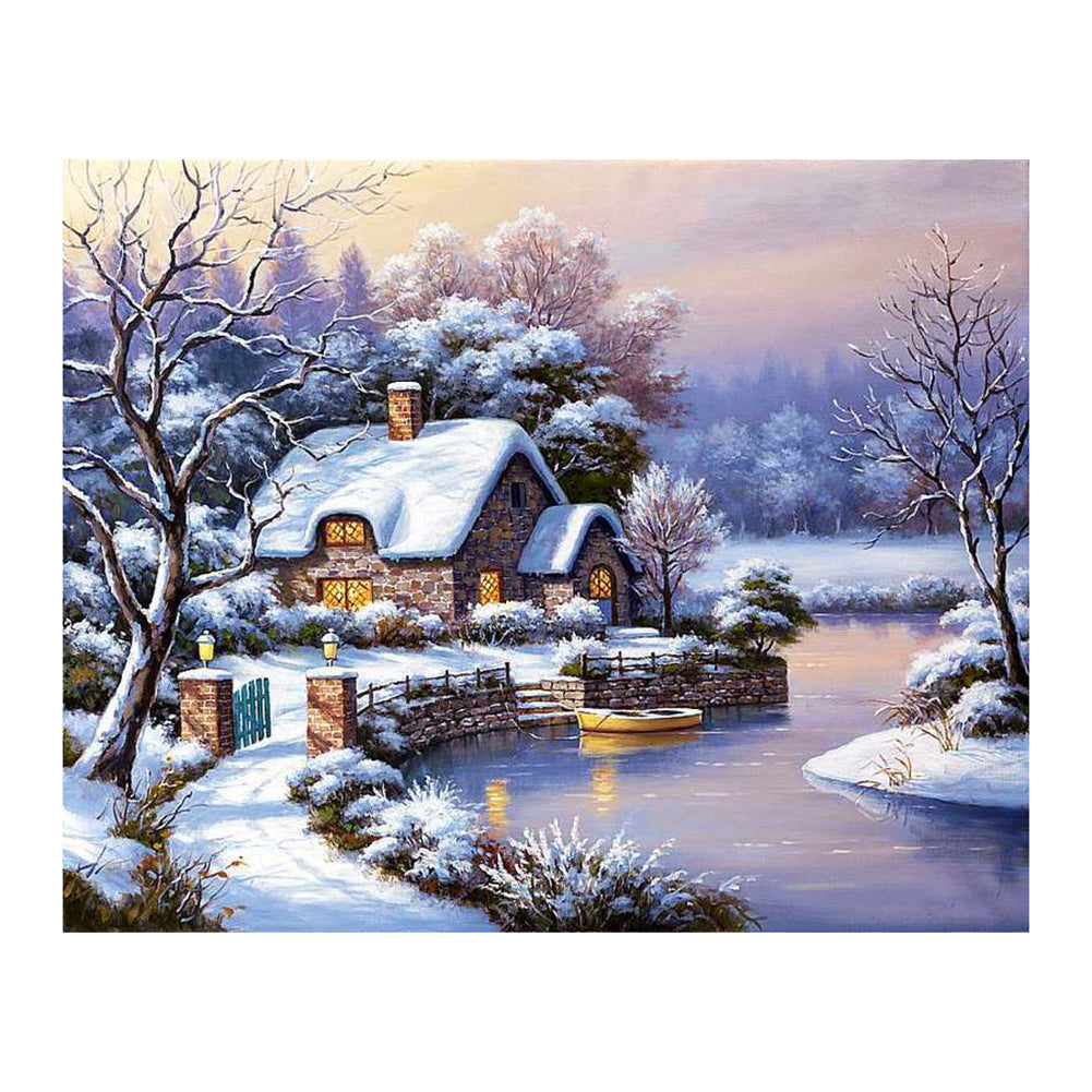 Landscape - 14CT Stamped Cross Stitch 50*40CM