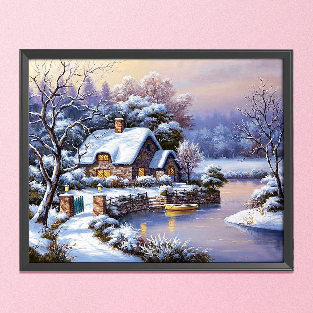 Landscape - 14CT Stamped Cross Stitch 50*40CM