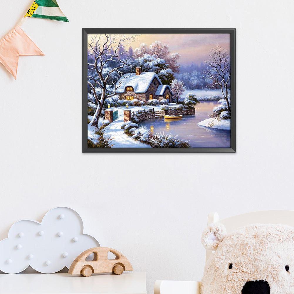 Landscape - 14CT Stamped Cross Stitch 50*40CM