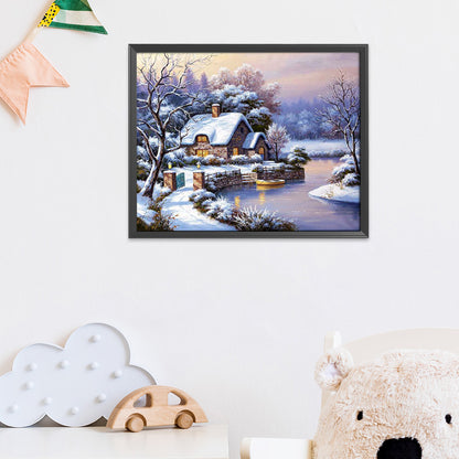 Landscape - 14CT Stamped Cross Stitch 50*40CM