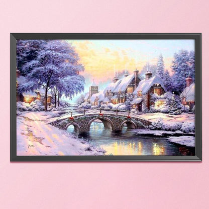 Landscape - 14CT Stamped Cross Stitch 50*40CM