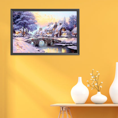 Landscape - 14CT Stamped Cross Stitch 50*40CM