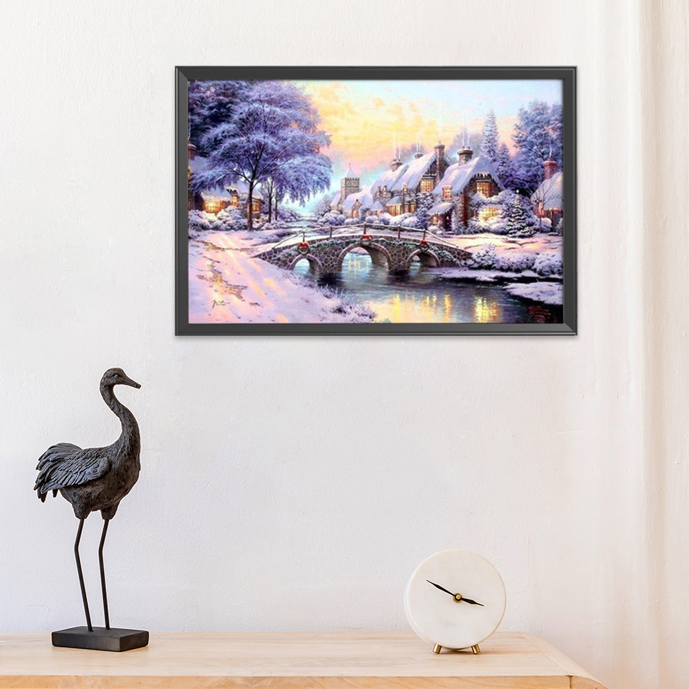 Landscape - 14CT Stamped Cross Stitch 50*40CM