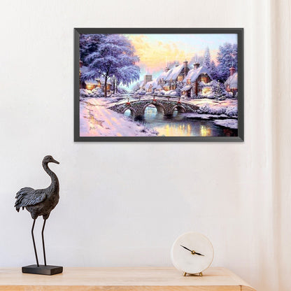 Landscape - 14CT Stamped Cross Stitch 50*40CM