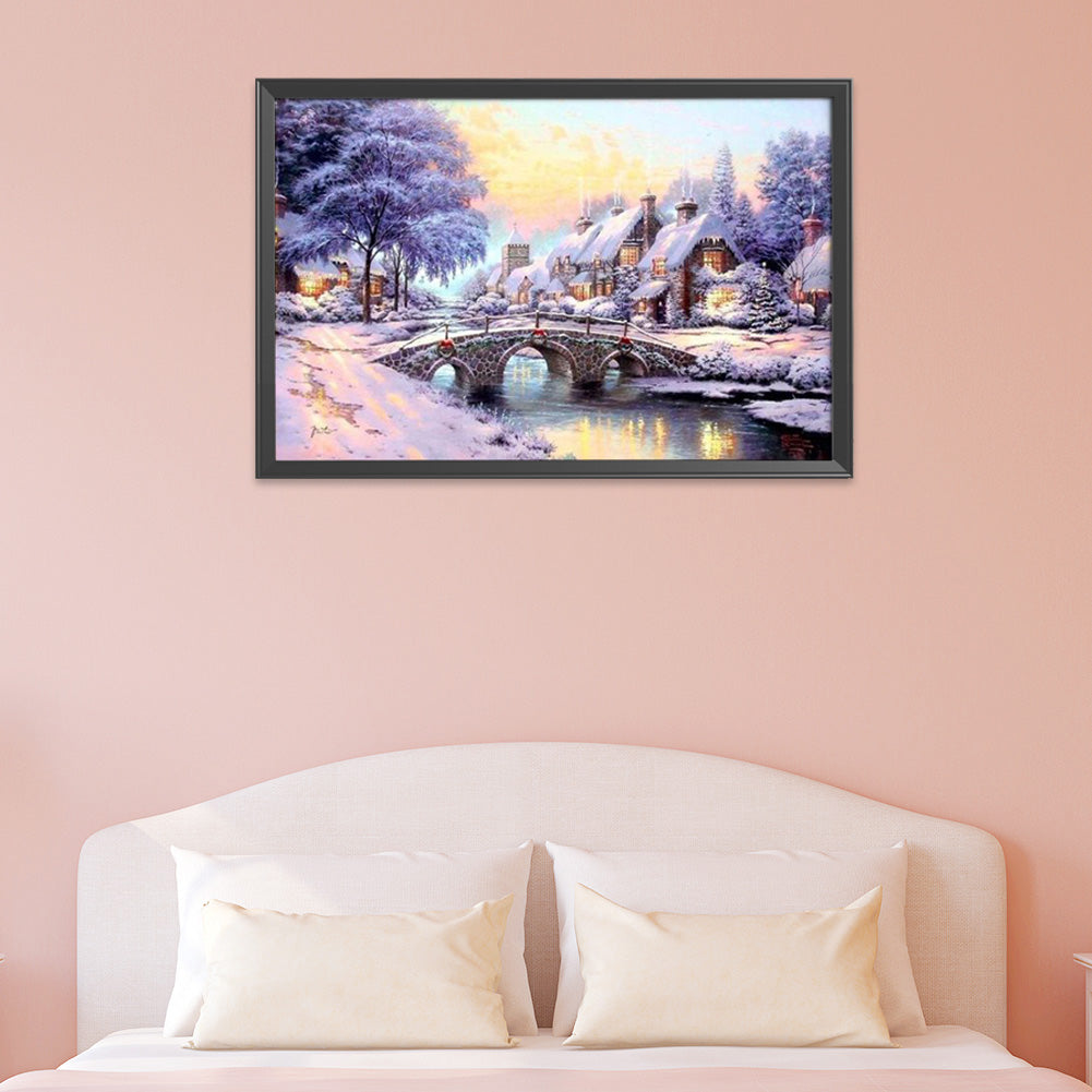 Landscape - 14CT Stamped Cross Stitch 50*40CM