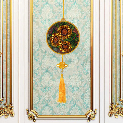 DIY Special Shape Diamond Painting LED Hanging Light Home Ornaments Lamp