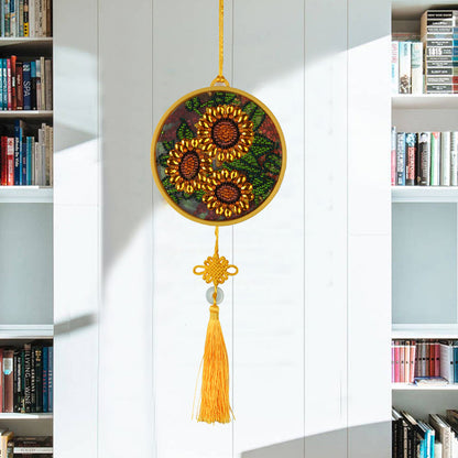 DIY Special Shape Diamond Painting LED Hanging Light Home Ornaments Lamp
