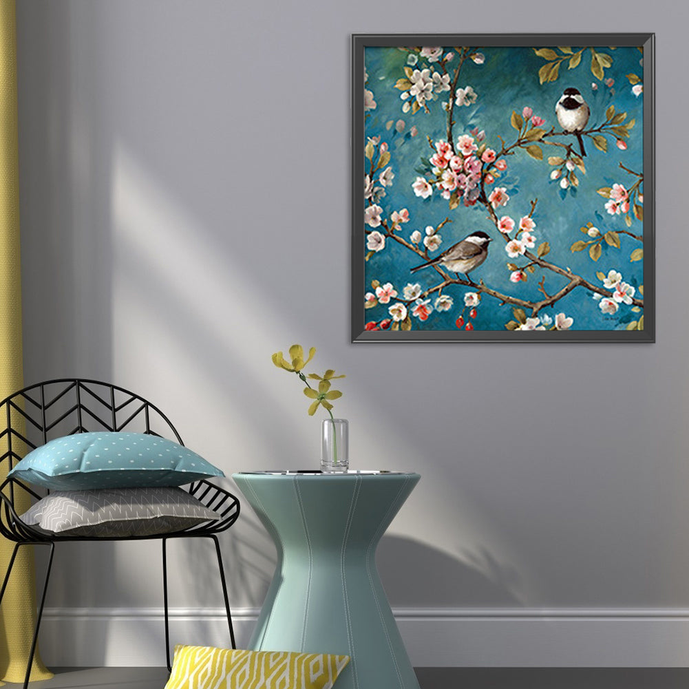Bird Branch - 11CT Stamped Cross Stitch 45*45CM