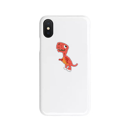 6pcs Dinosaur World Round Sticker Diamond Painting DIY Phone Decor Paster