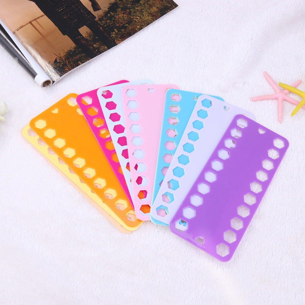 12x 20 Positions Plastic Thread Board Embroidery Row Line Organizer (B)