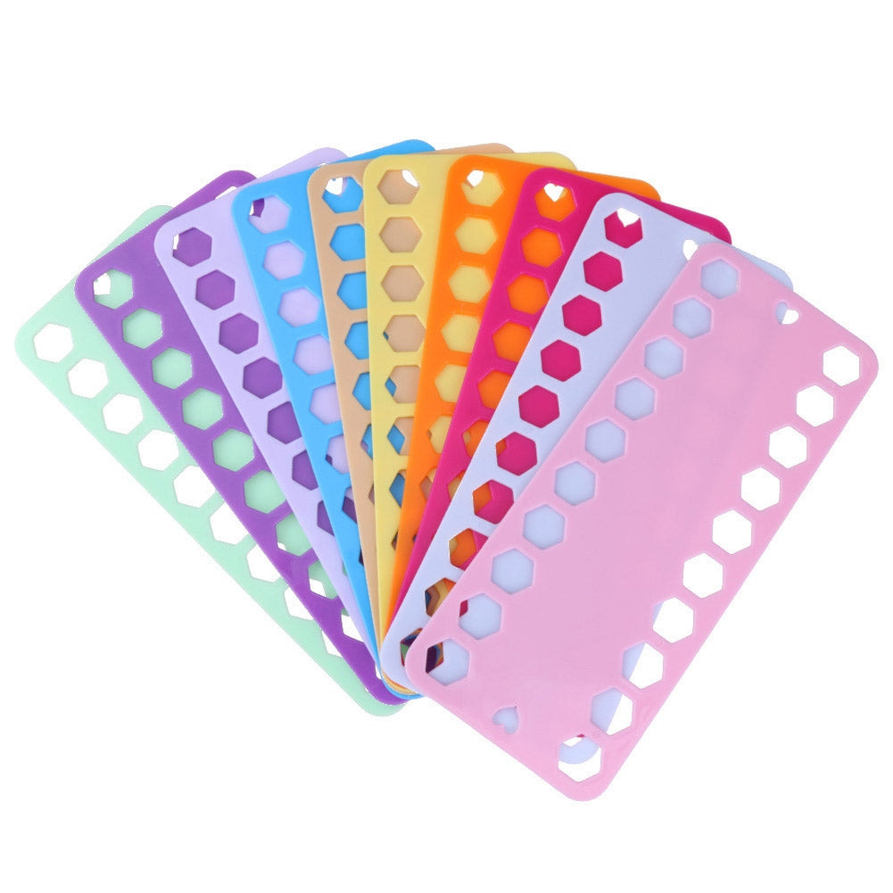 12x 20 Positions Plastic Thread Board Embroidery Row Line Organizer (B)