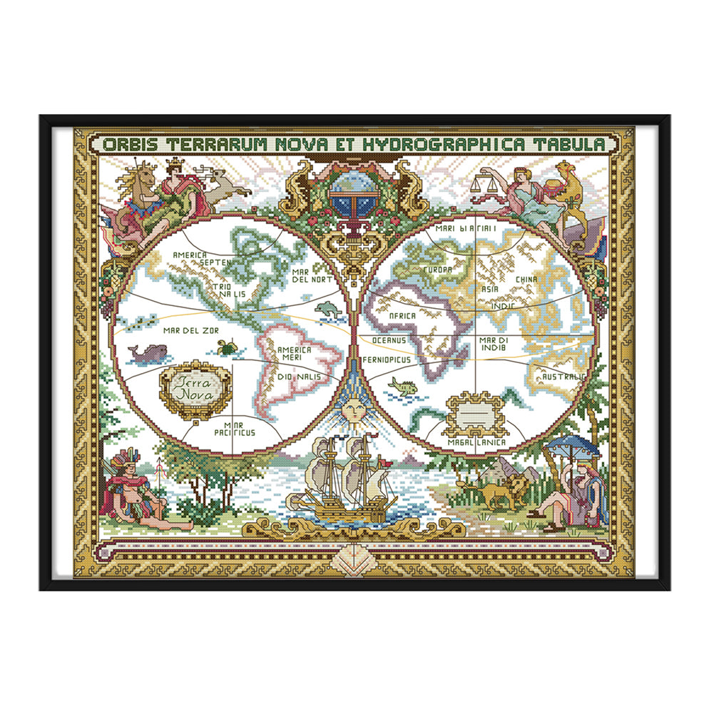 Landscape - 11CT Stamped Cross Stitch 65x54CM