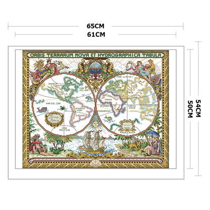 Landscape - 11CT Stamped Cross Stitch 65x54CM