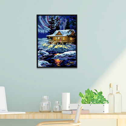 Landscape - 11CT Stamped Cross Stitch 27x38CM