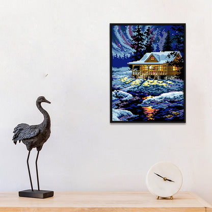 Landscape - 11CT Stamped Cross Stitch 27x38CM