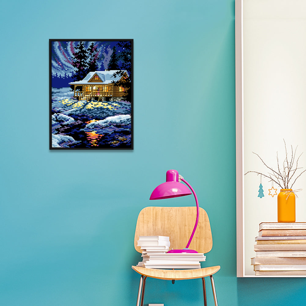 Landscape - 11CT Stamped Cross Stitch 27x38CM
