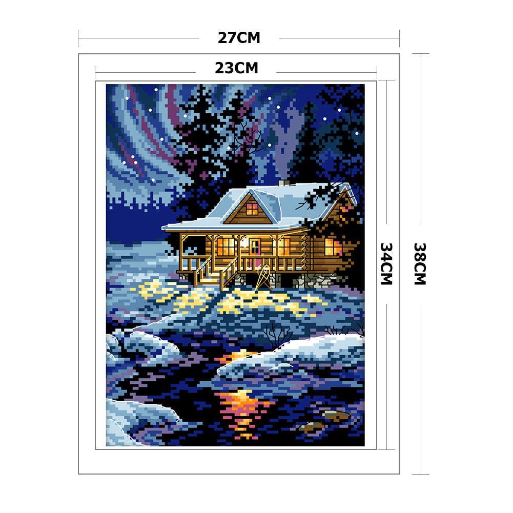 Landscape - 11CT Stamped Cross Stitch 27x38CM