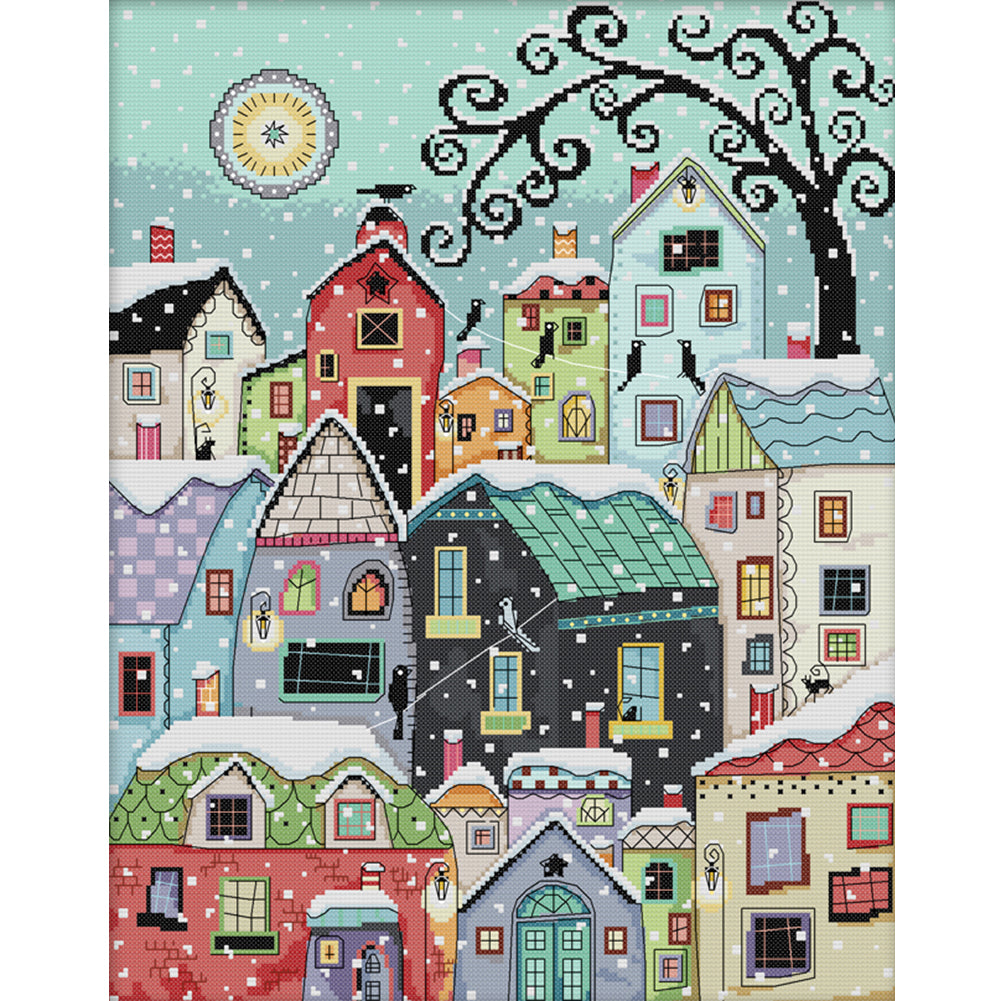 Landscape - 11CT Stamped Cross Stitch 51x61CM