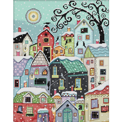 Landscape - 11CT Stamped Cross Stitch 51x61CM