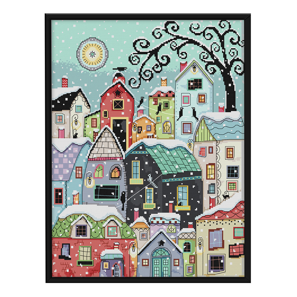 Landscape - 11CT Stamped Cross Stitch 51x61CM