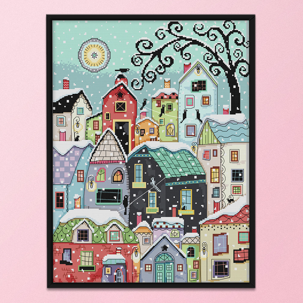 Landscape - 11CT Stamped Cross Stitch 51x61CM