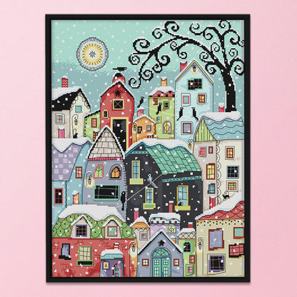Landscape - 11CT Stamped Cross Stitch 51x61CM
