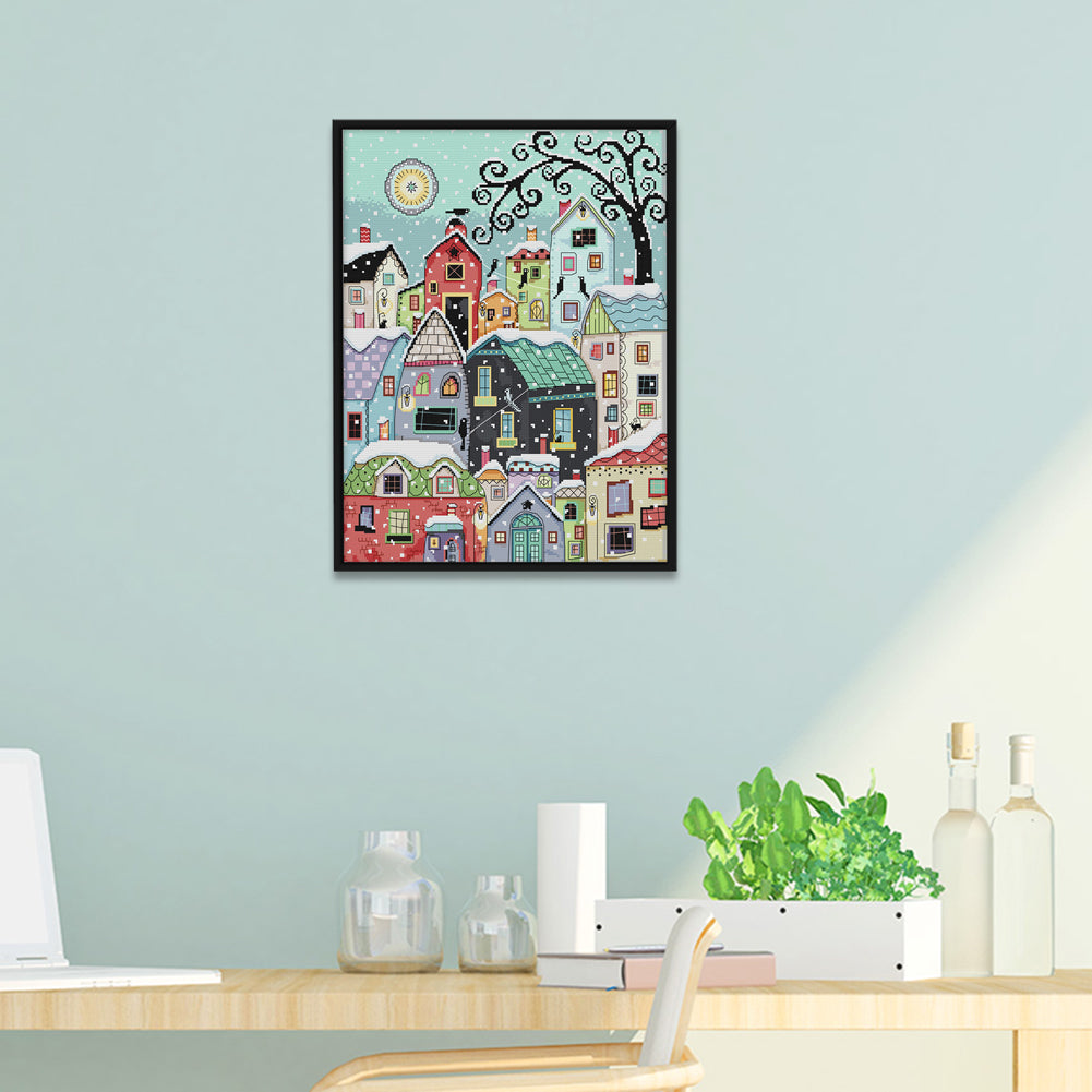 Landscape - 11CT Stamped Cross Stitch 51x61CM