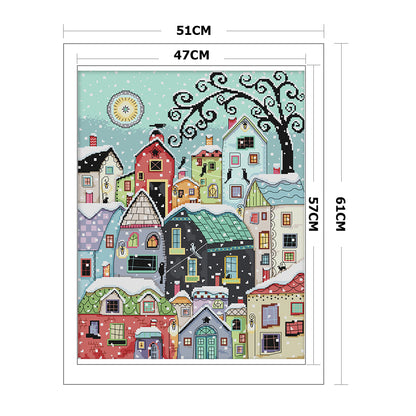 Landscape - 11CT Stamped Cross Stitch 51x61CM