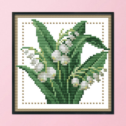 Flower - 11CT Stamped Cross Stitch 21*21CM