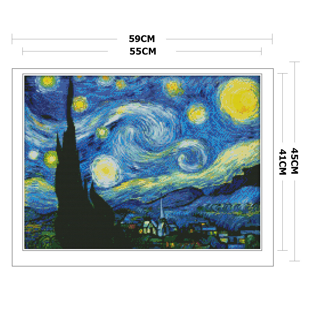 Landscape - 11CT Stamped Cross Stitch 59x45CM