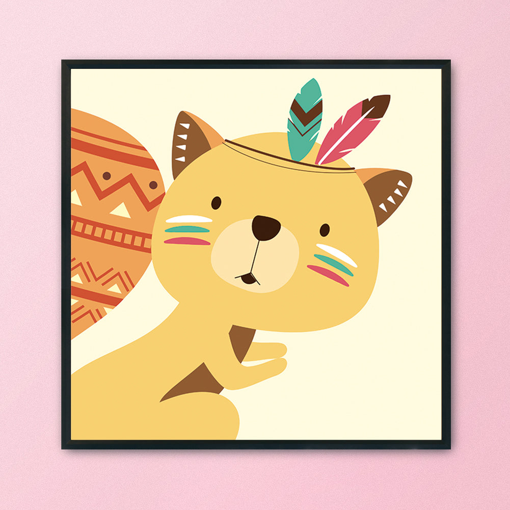 Cartoon - 11CT Stamped Cross Stitch 48*48CM