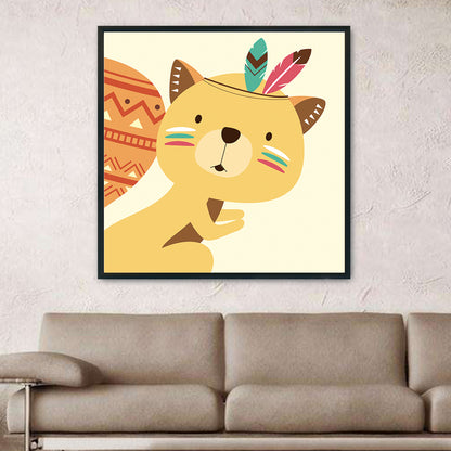 Cartoon - 11CT Stamped Cross Stitch 48*48CM