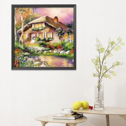Light House - 11CT Stamped Cross Stitch 40*40CM