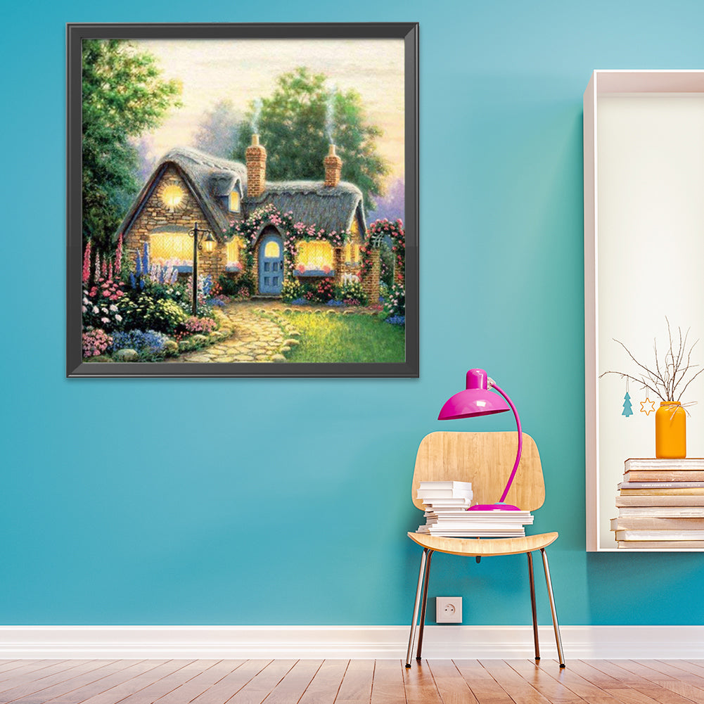 Light House - 11CT Stamped Cross Stitch 40*40CM