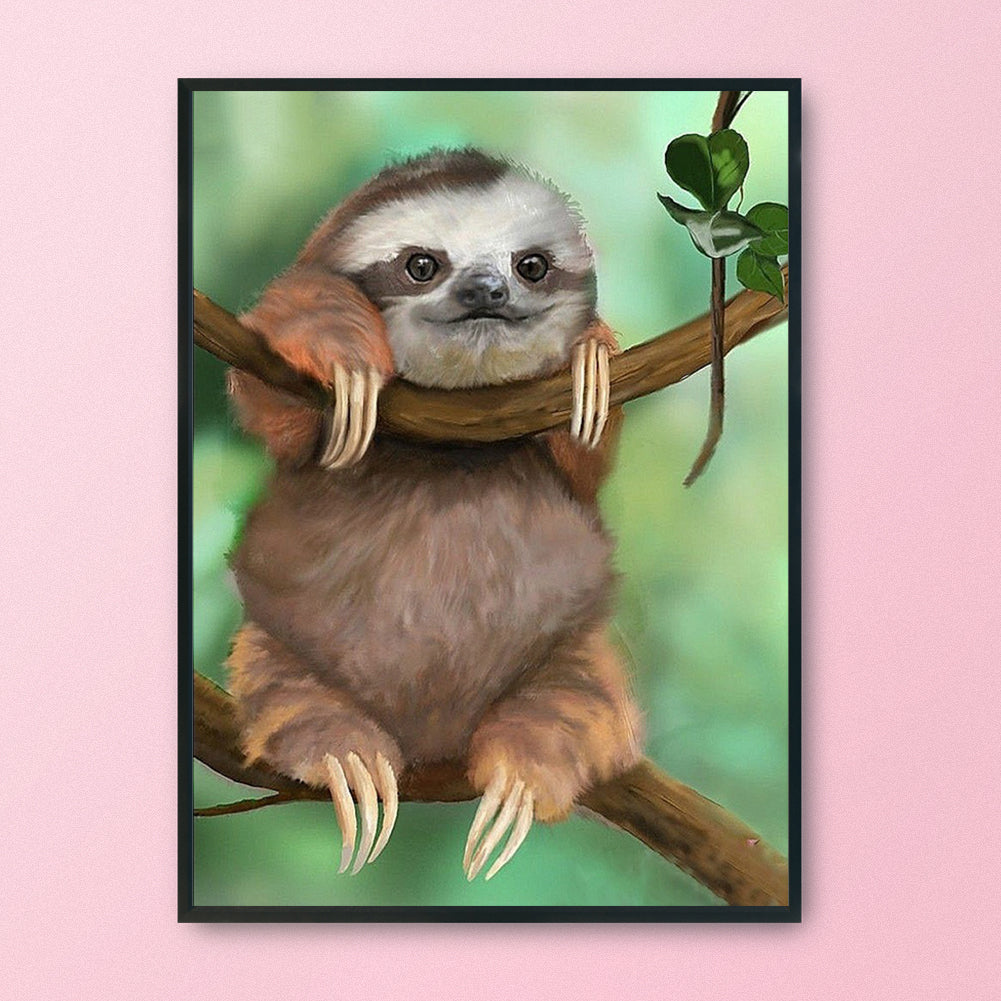 Sloth - 11CT Stamped Cross Stitch 36*46CM