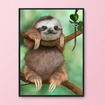 Sloth - 11CT Stamped Cross Stitch 36*46CM