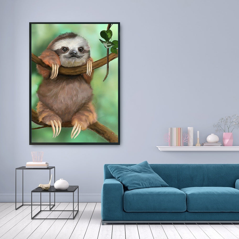 Sloth - 11CT Stamped Cross Stitch 36*46CM