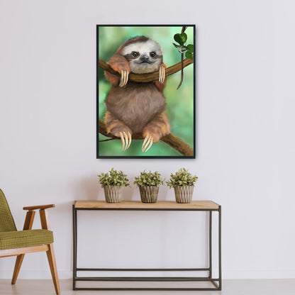 Sloth - 11CT Stamped Cross Stitch 36*46CM