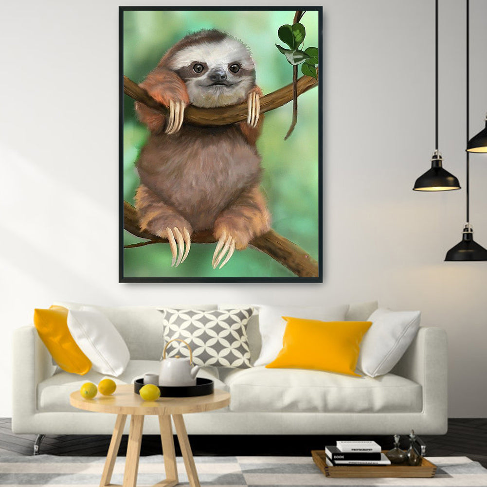 Sloth - 11CT Stamped Cross Stitch 36*46CM