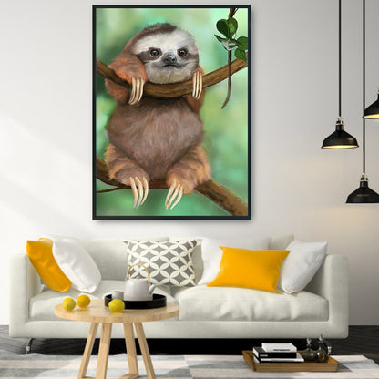 Sloth - 11CT Stamped Cross Stitch 36*46CM
