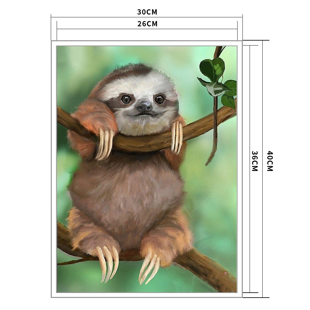 Sloth - 11CT Stamped Cross Stitch 36*46CM