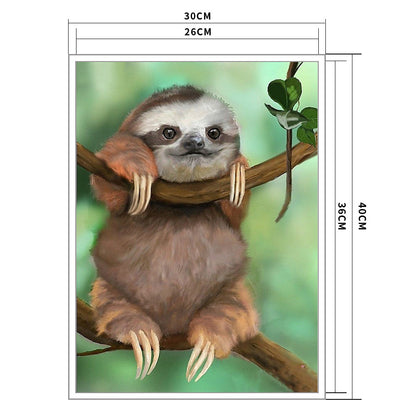 Sloth - 11CT Stamped Cross Stitch 36*46CM